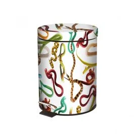 TOILETPAPER HOME PATTUMIERA IN METALLO E PLASTICA SNAKES