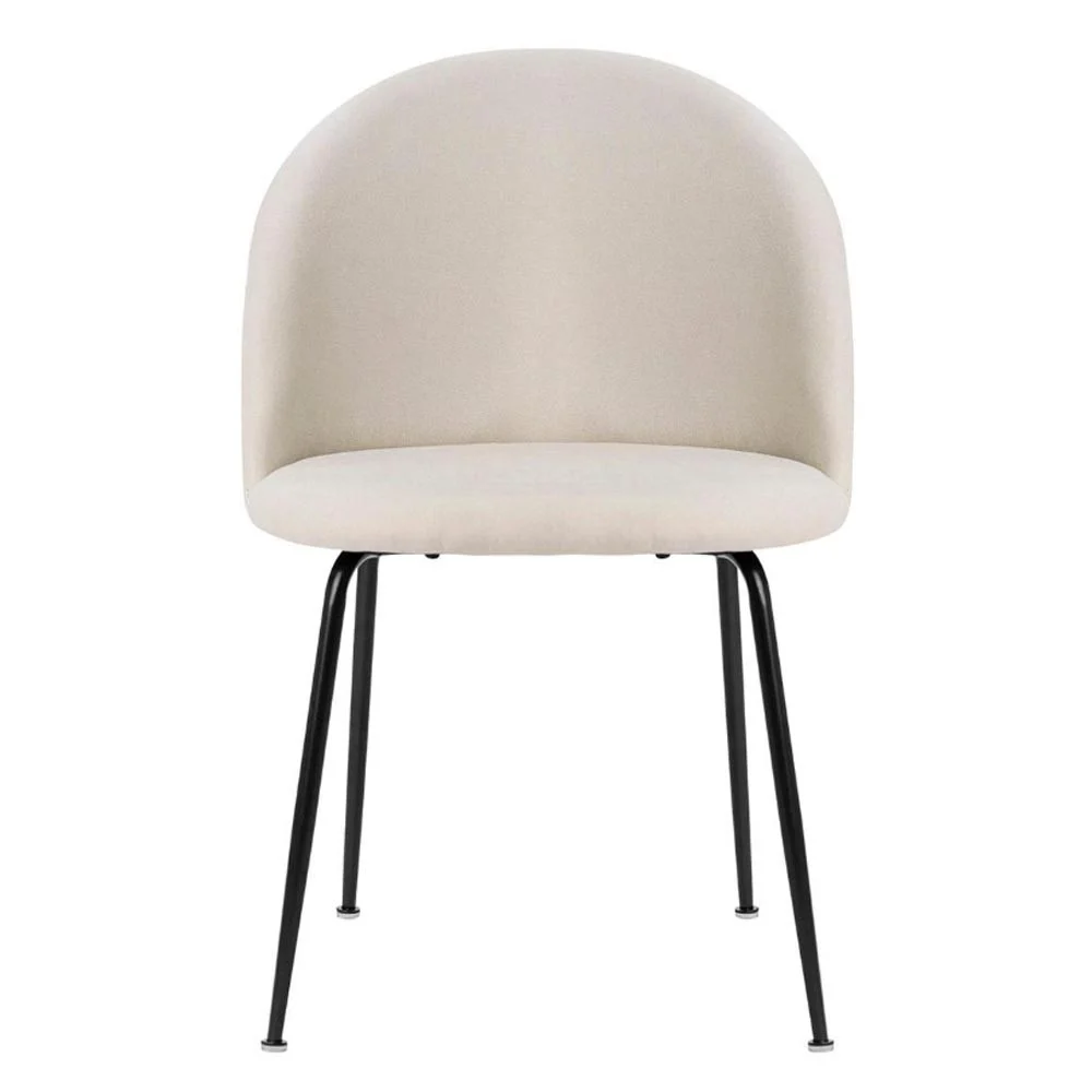 Somcasa sedia imbottite Laila con struttura in metallo nera