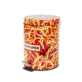 TOILETPAPER HOME PATTUMIERA IN METALLO E PLASTICA SPAGHETTI