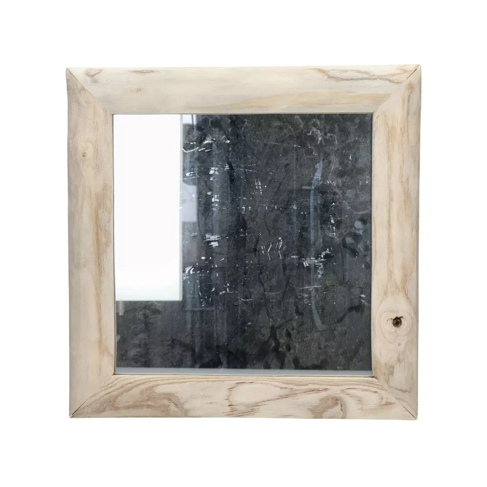 Specchio PAULY L 40 x L 2,5 x H 40 cm - naturale