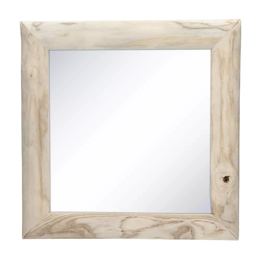 Specchio PAULY L 60 x L 2,5 x H 60 cm - naturale