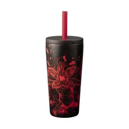 STRANGER THINGS TUMBLER CON CANNUCCIA ACCIAIO INOX 600 ML