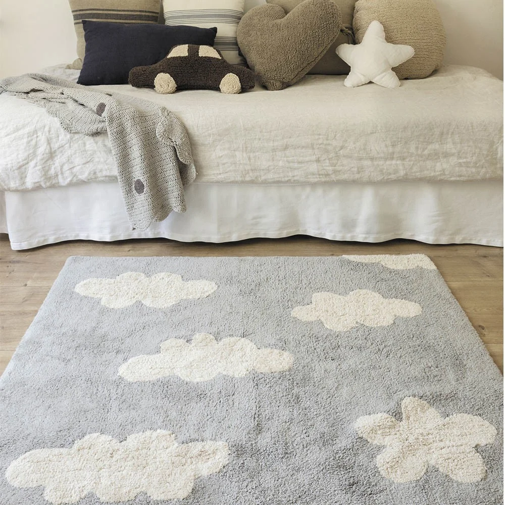 Tappeto lavabile Clouds grigio