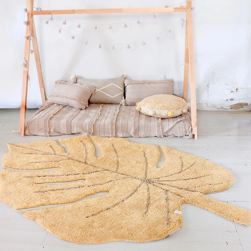 Tappeto lavabile Monstera miele
