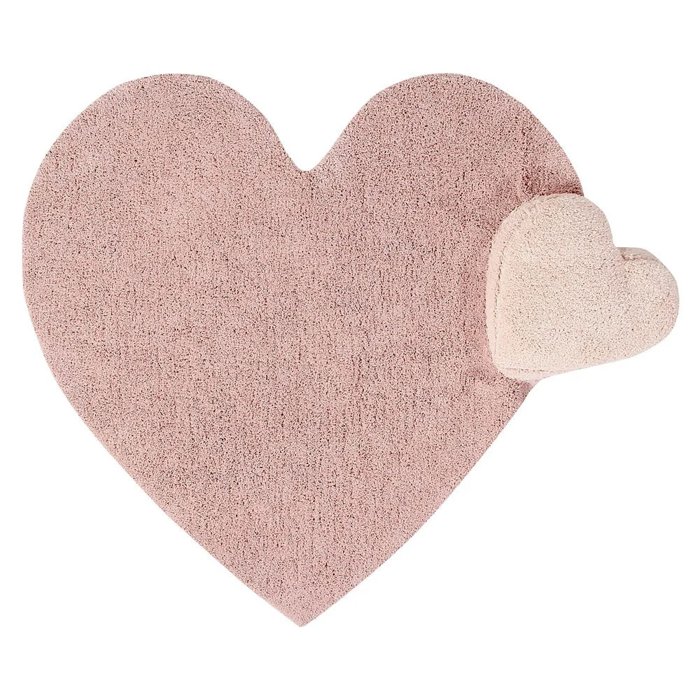 Tappeto lavabile Puffy Love color carne