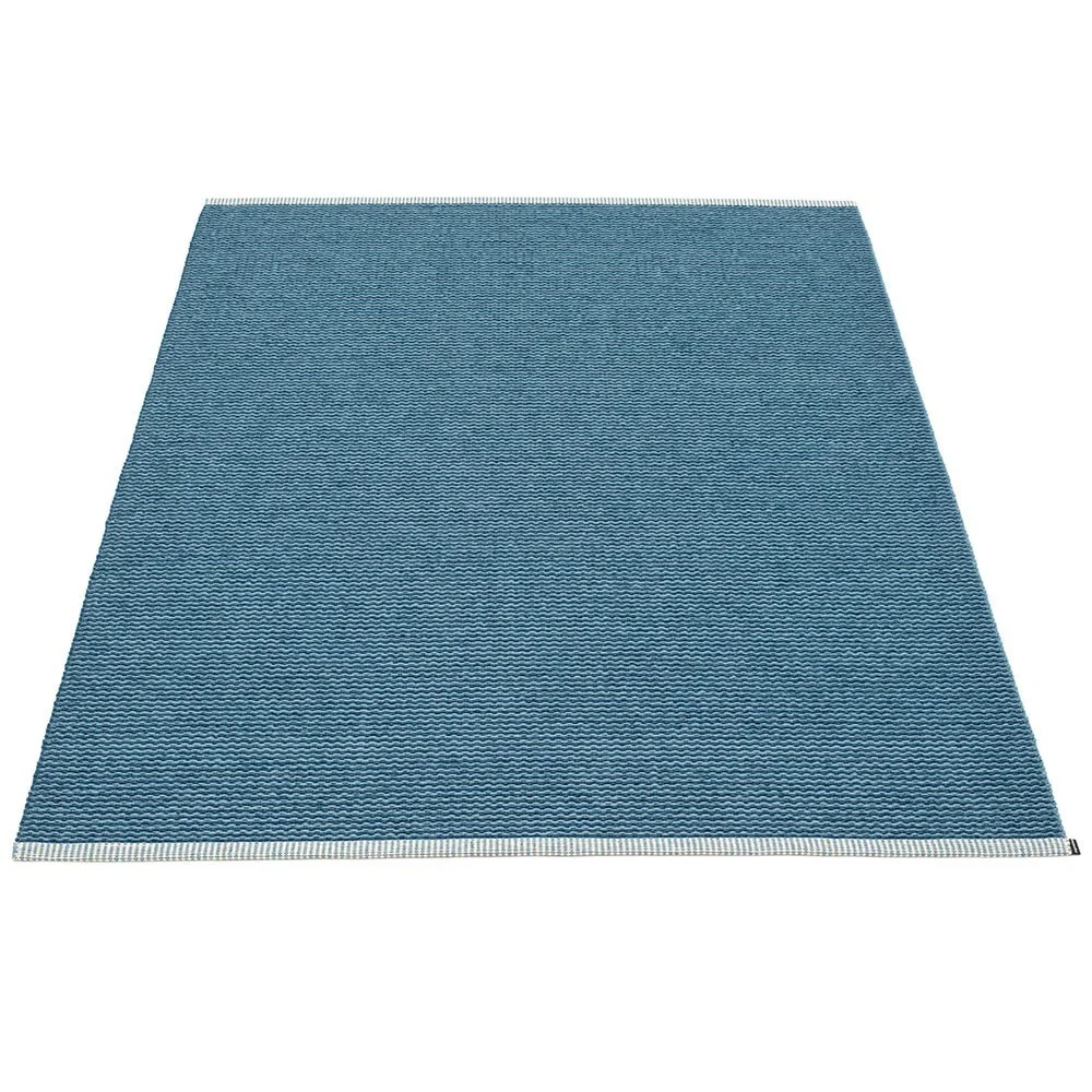 Tappeto mono blu oceano