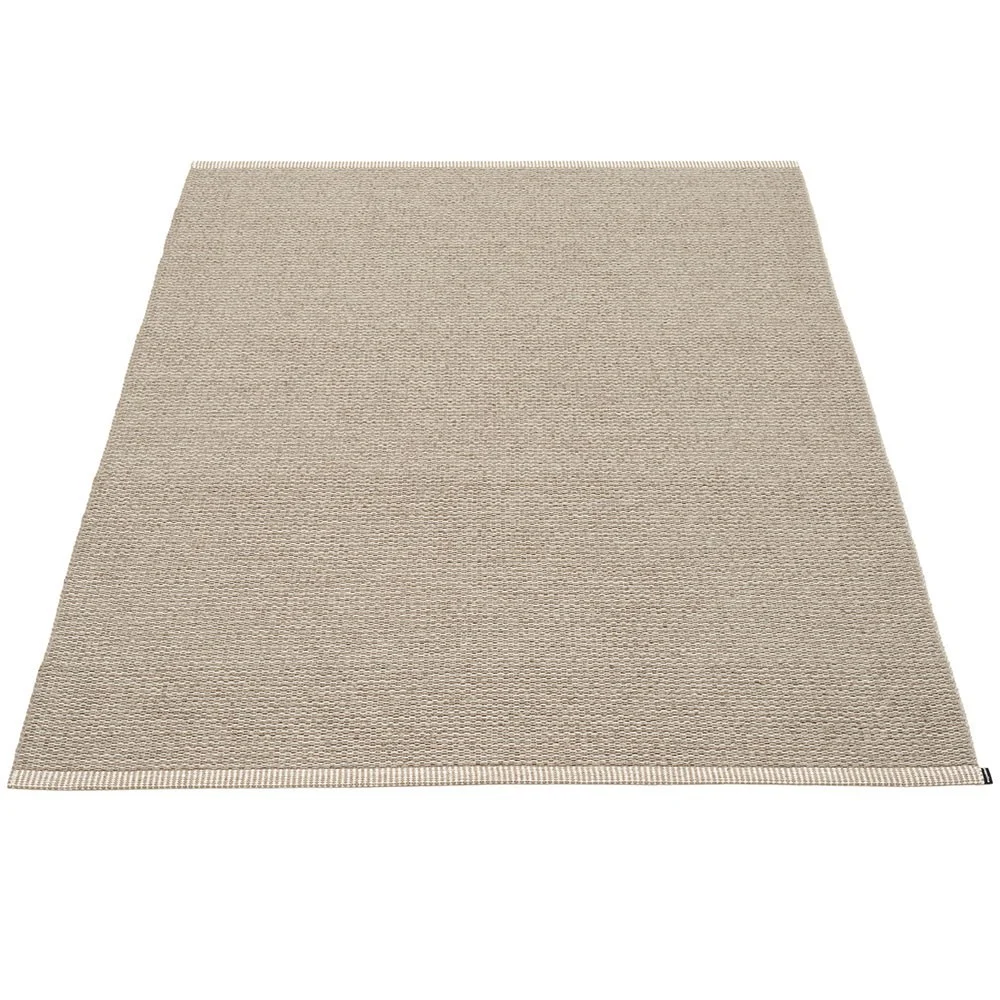 Tappeto Mono in lino scuro