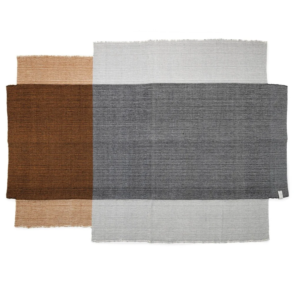 Tappeto Nobsa grigio / ocra / crema L
