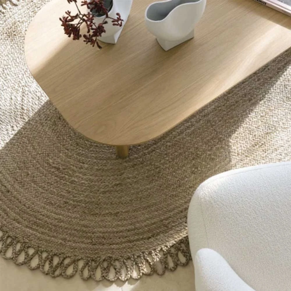 Tappeto ovale in iuta - 250 x 140 cm