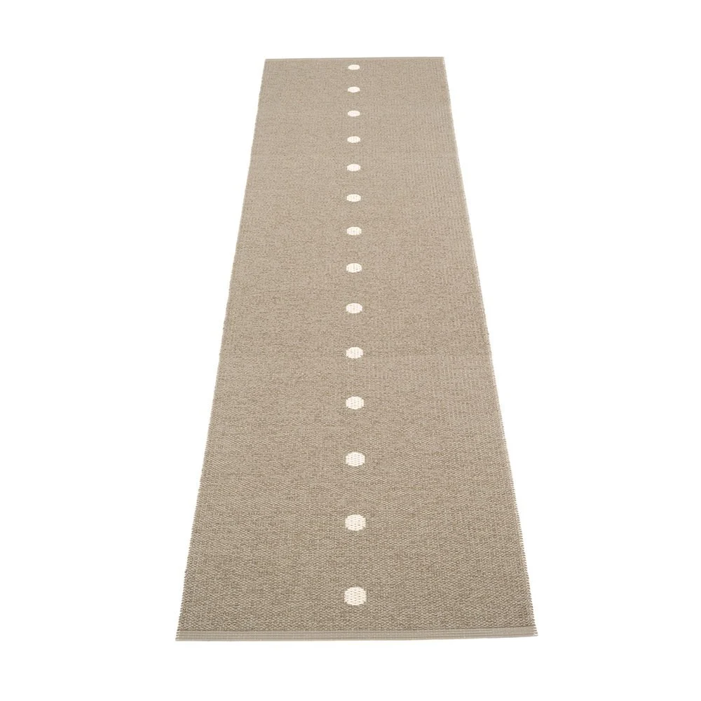 Tappeto Peg in lino scuro