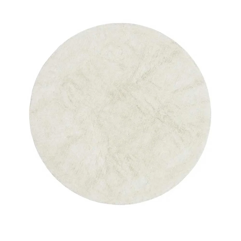 Tappeto rotondo Woolable, naturale