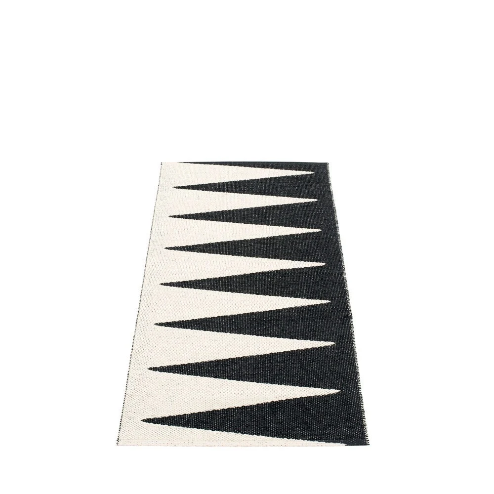 Tappeto VIVI Nero/Vaniglia - 70x150 cm