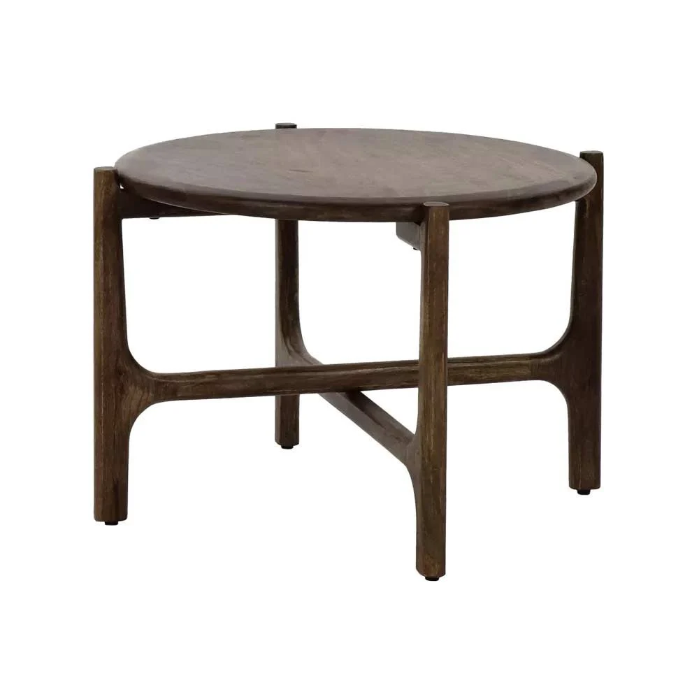 Tavolino CABANE DIA 55 x H 40 cm - noce