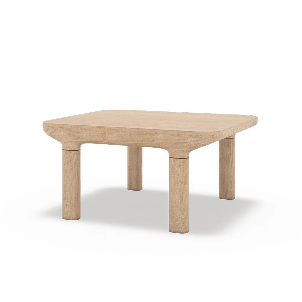 Tavolino Camille S, Rovere naturale