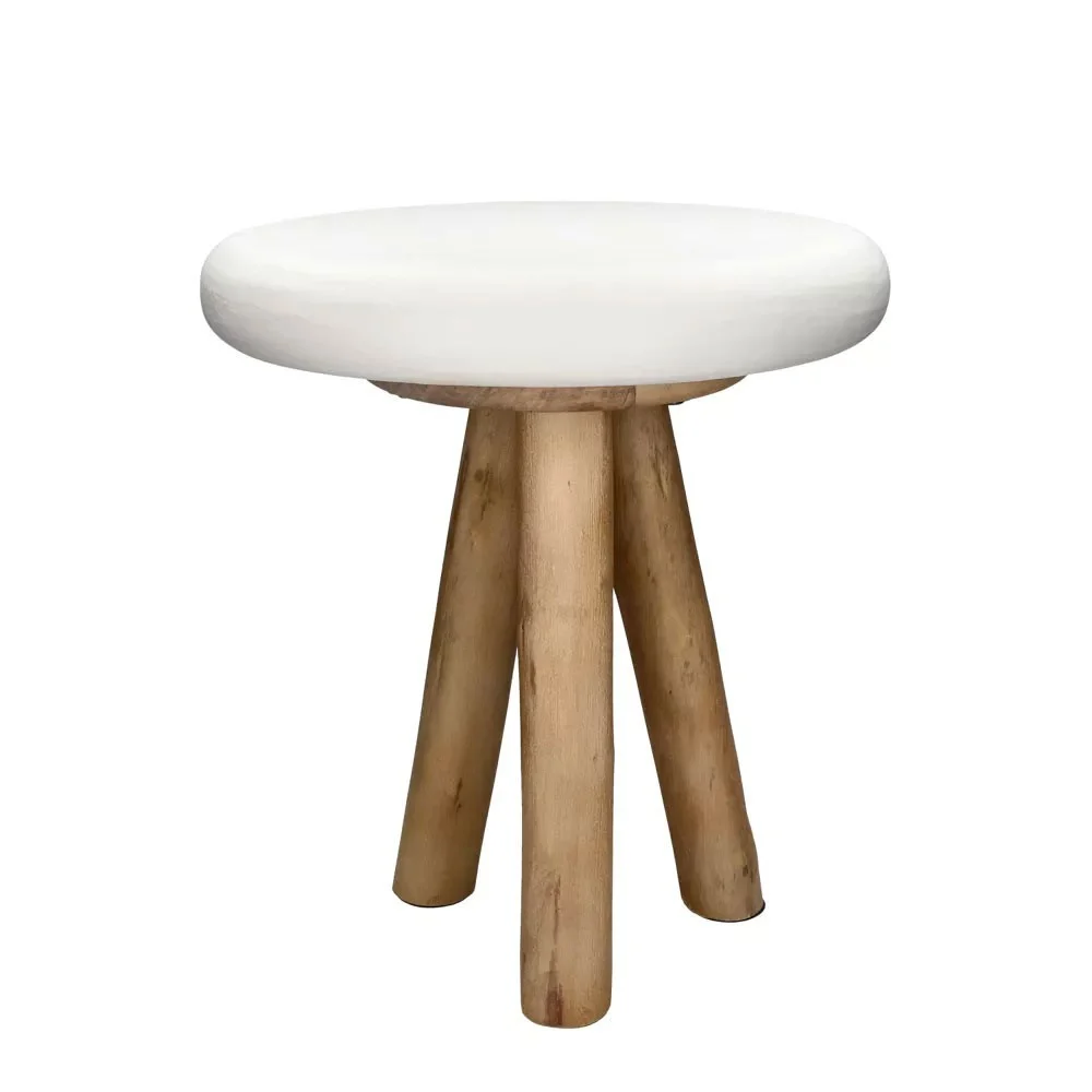 Tavolino Pretoria DIA 40 x H 45 cm - bianco sporco