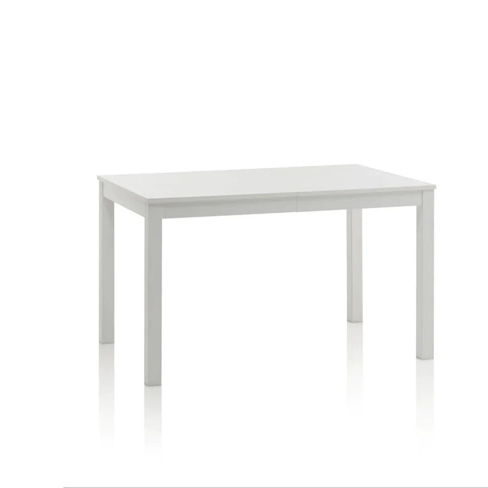 Tavolo allungabile Taty realizzato in legno bianco