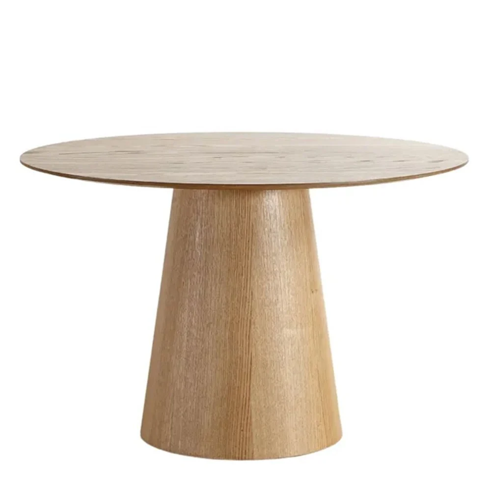 Tavolo da pranzo Polen D120 cm impiallacciato in rovere