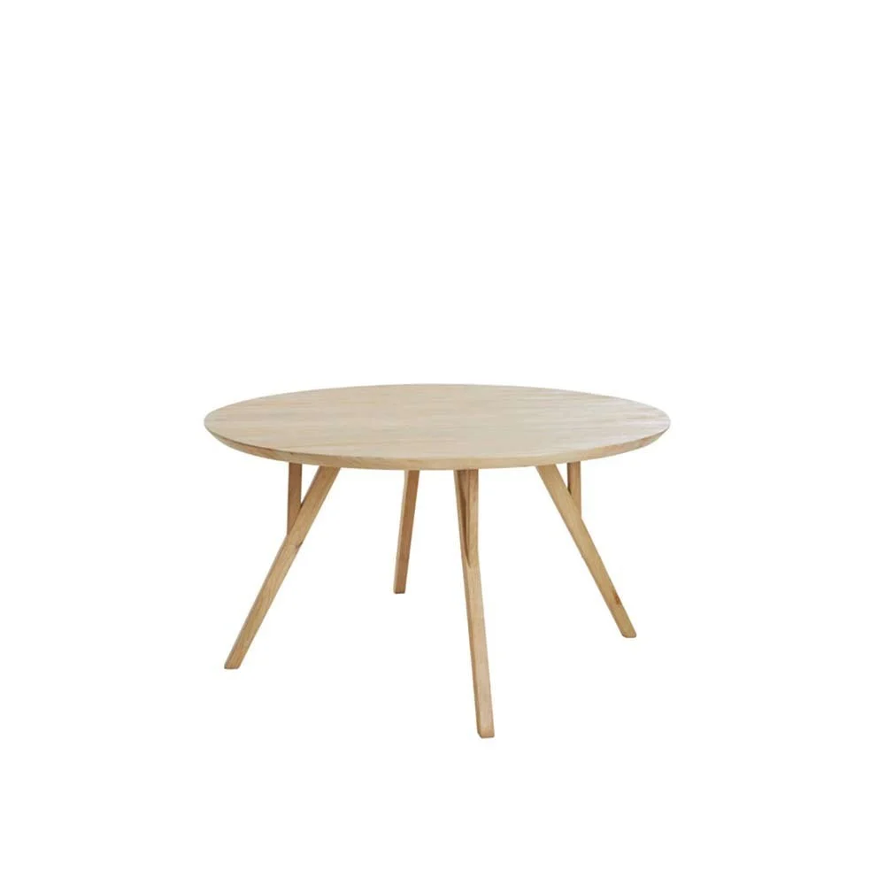 Tavolo da pranzo QUENZA in legno di mango naturale Ø120x76 cm