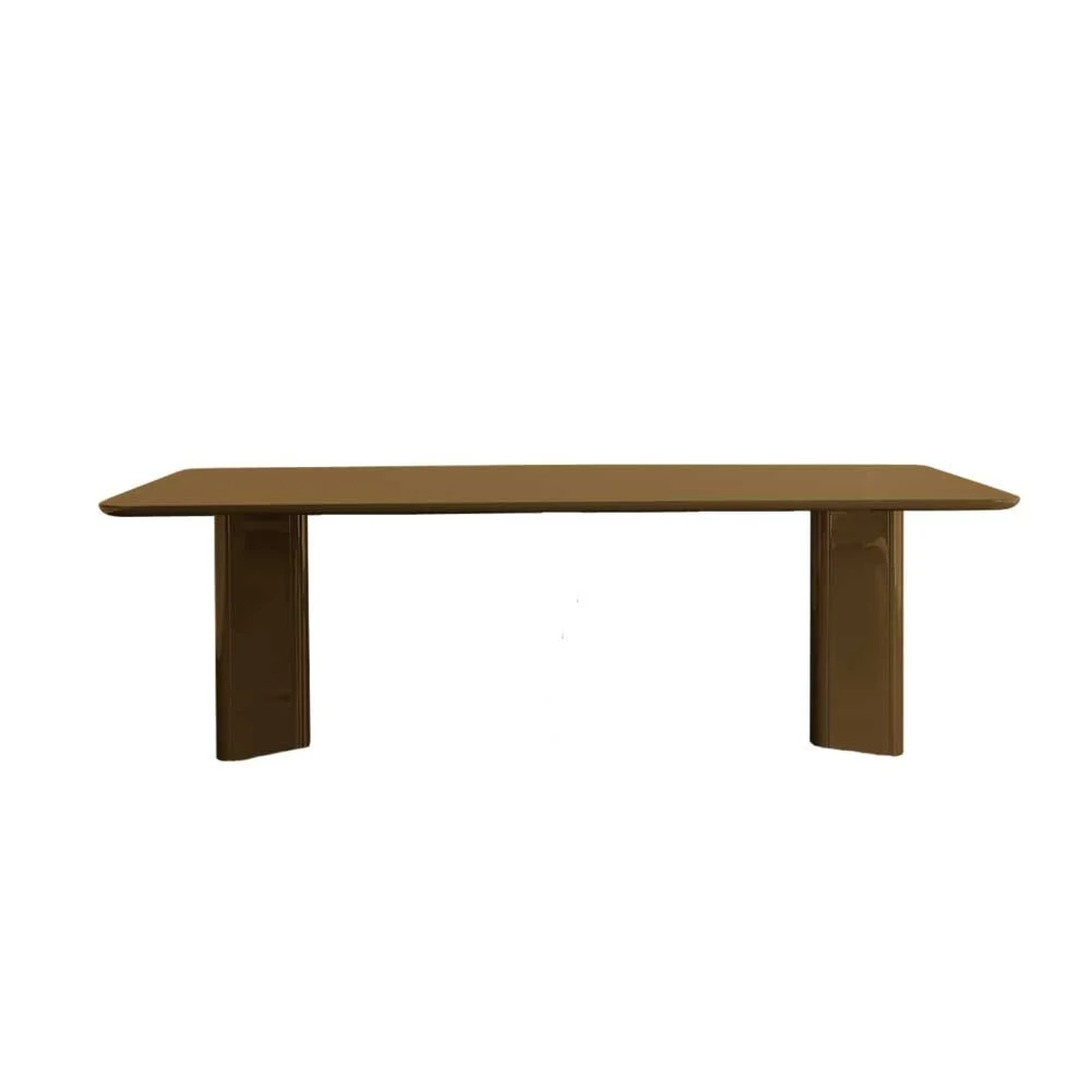 Tavolo da pranzo Victoire - 260x100 - Legno laccato caramello