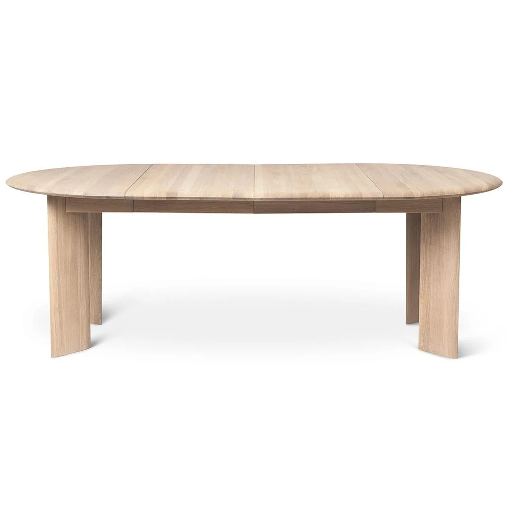 Tavolo doppio allungabile Bevel naturale Ø117cm