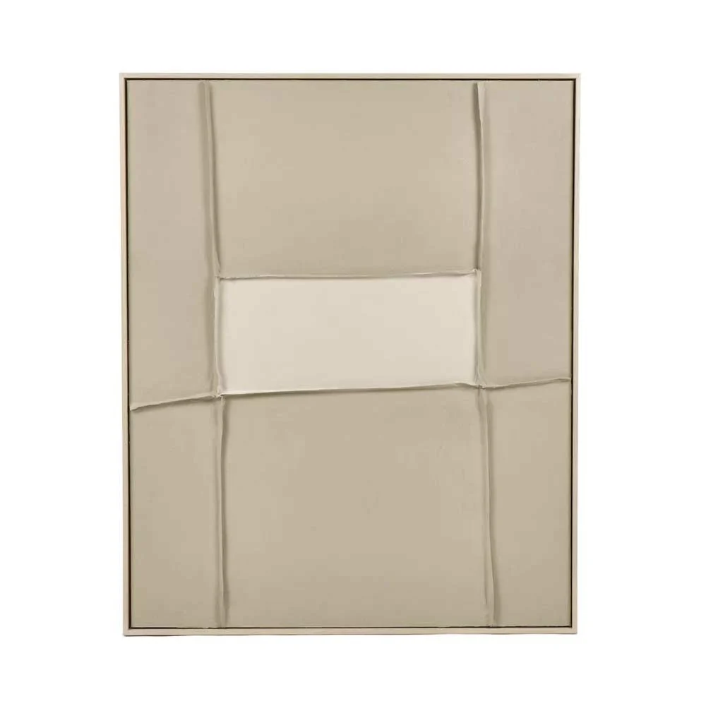 Tela con telaio BIANCO L 80 x L 5 x H 100 cm - sabbia