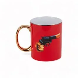 TOILETPAPER HOME TAZZA IN PORCELLANA REVOLVER
