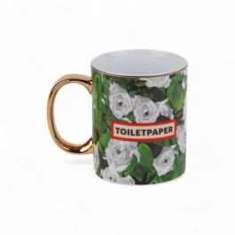 TOILETPAPER HOME TAZZA IN PORCELLANA ROSES