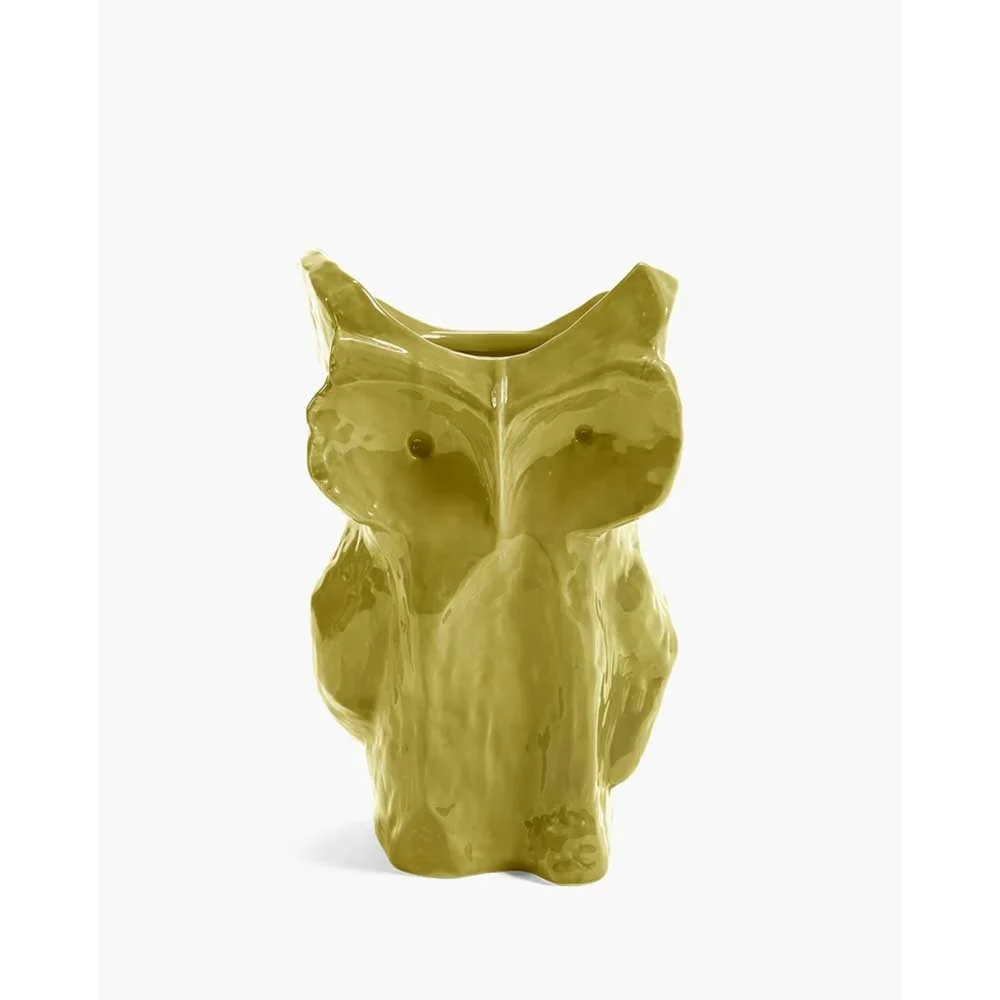 Vaso gufo After Midnight L - giallo