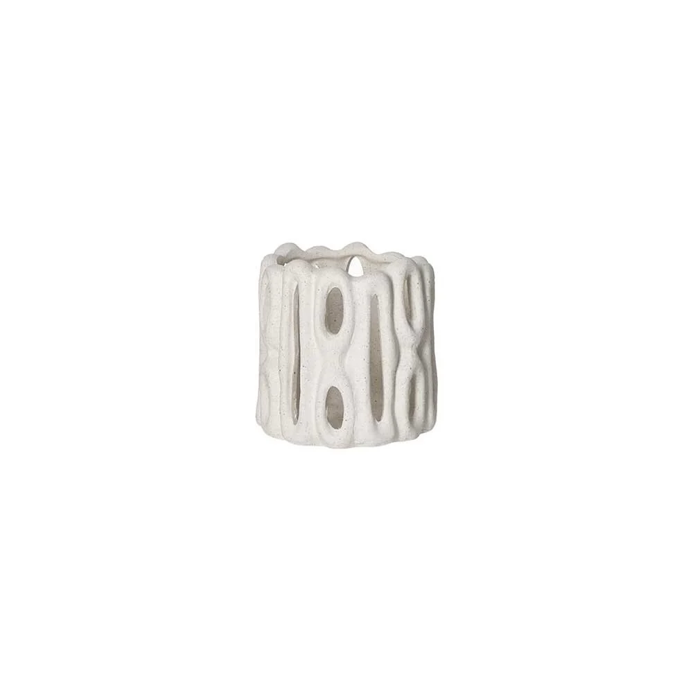 Vaso per candele Cadiz DIA 11 x H 11 cm - Bianco