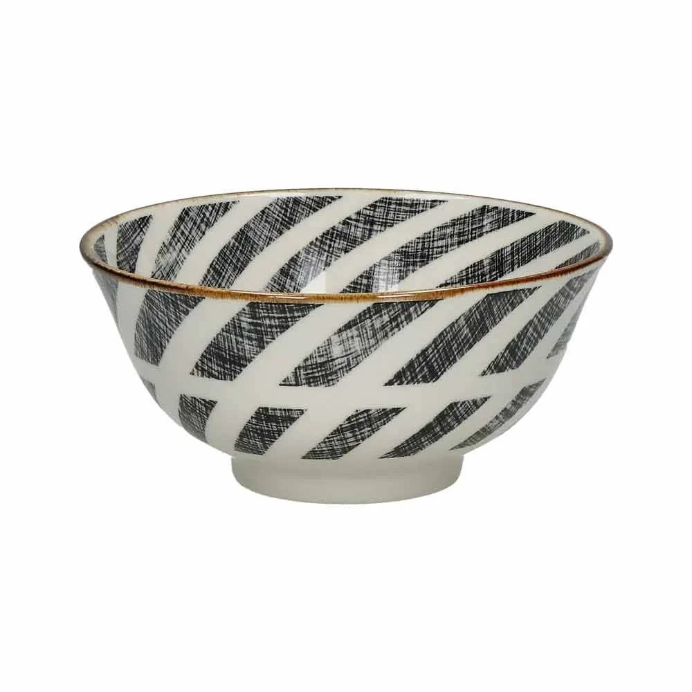 Zuppiera ALTO DIA 15 x H 7 cm - nero/bianco