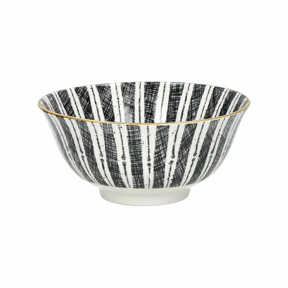 Zuppiera ALTO DIA 15,5 x H 7 cm - bianco e nero
